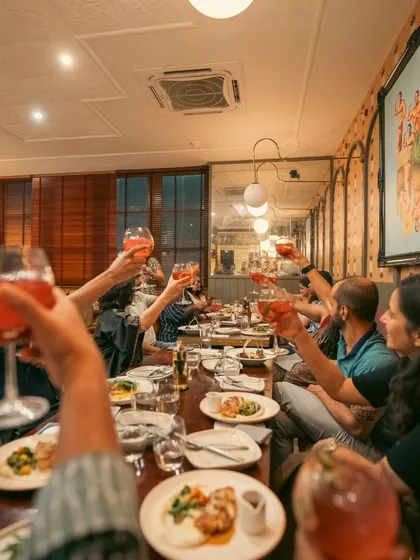 Another shot of the toast, because moments like these are worth celebrating.