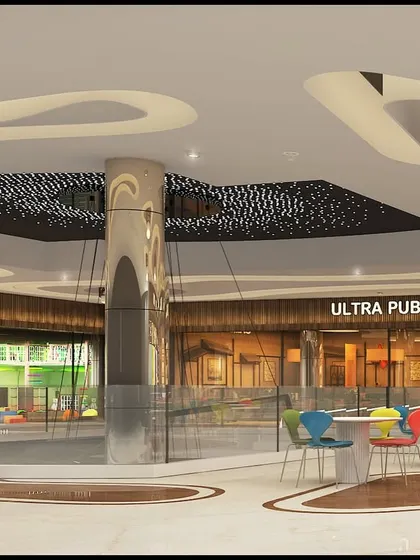 A render of the food court and game zone inside the LP Walk Mall in Nagaon.