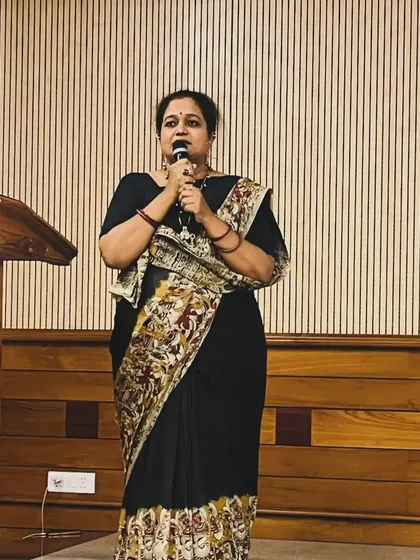 Speaking to the students and faculty at Christ University, sharing stories and insights from my years of fieldwork.