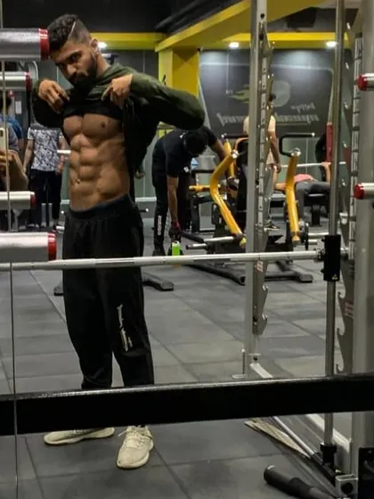 Waffles are just pancakes with abs. A little humor goes a long way, but the work required to get a midsection like this is no joke.