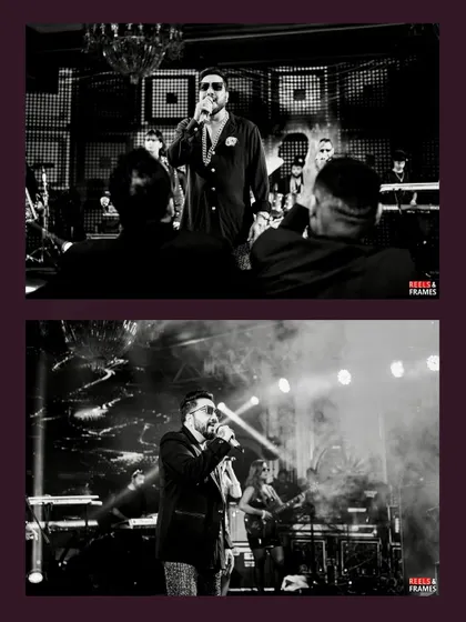 Glimpses from a fabulous 60th birthday party we planned, featuring a custom Japanese-inspired bar, neon art, and a performance by Mika Singh.