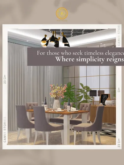 For those who seek timeless elegance, this dining room is where simplicity reigns. The clean lines of the furniture and the soft, neutral color palette create a sophisticated and peaceful atmosphere.