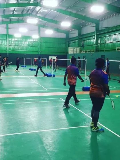 A snapshot from a corporate day out on my courts. It's a great alternative to traditional team lunches, offering a healthy and engaging way for colleagues to connect.
