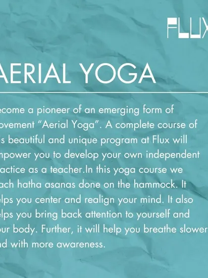 Become a pioneer of an emerging form of movement. Our complete Aerial Yoga course empowers you to develop your own practice and even become a teacher.