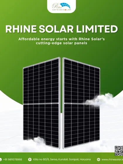 Affordable energy starts with our cutting-edge solar panels. This graphic showcases the clean design and powerful capabilities of our standard modules.