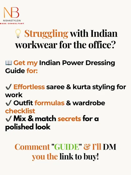 If you're struggling with Indian workwear for the office, my guide is for you. It includes effortless saree and kurta styling, outfit formulas, a wardrobe checklist, and mix-and-match secrets for a polished look.