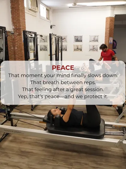 That moment your mind finally slows down. That breath between reps. That's the peace we help you find.
