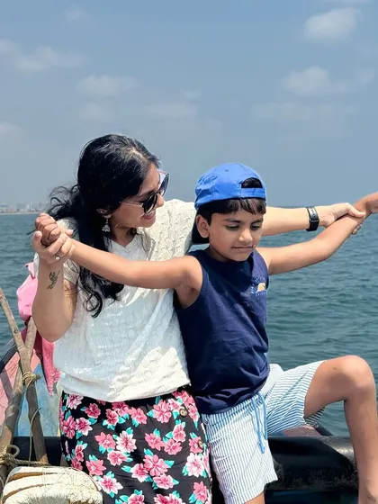 Making memories on the open sea. Our boat ride experiences are perfect for creating joyful, candid moments like this one.