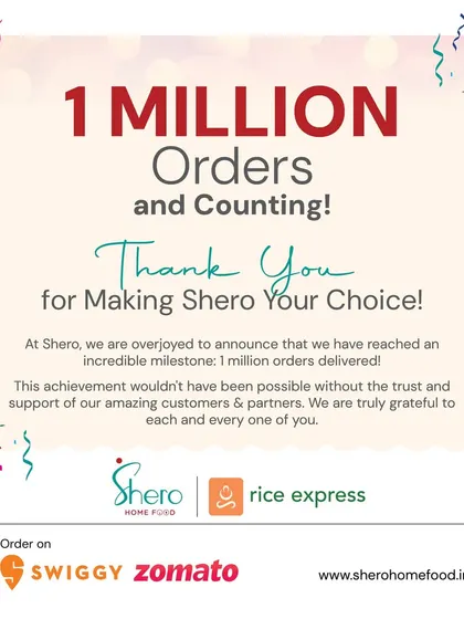 We are incredibly proud to have delivered over 1 million orders. This milestone is a testament to the hard work of our Shero kitchen partners and the trust our customers place in the authentic, home-cooked food they provide. Join a platform with a proven track record of success.