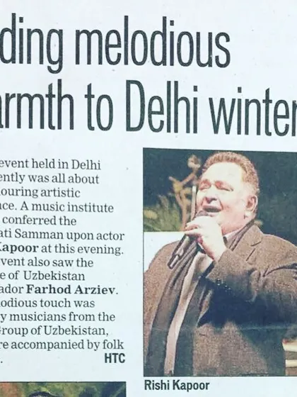 A closer look at the media coverage for the Saraswati Samman event honoring Rishi Kapoor. The presence of esteemed guests and international dignitaries highlights the prestige of the events held at my venue.