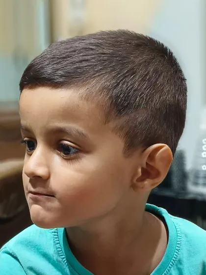 A neat and tidy haircut that's perfect for an active little boy.