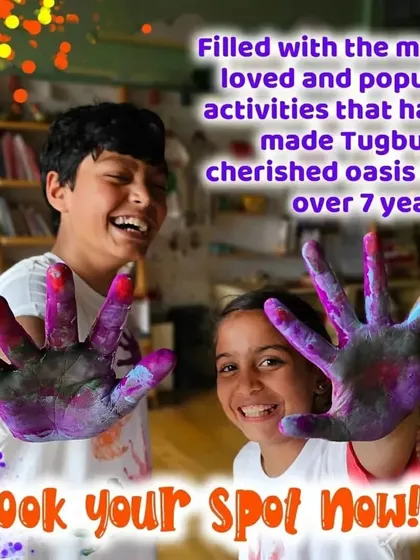 The joy of getting your hands covered in paint is a core memory for many kids at Tugbug. Our parties are always filled with these art-tastic moments.