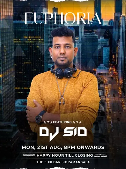 A flyer for 'Euphoria' at The Fixx, a night designed to make you lose yourself in the music.