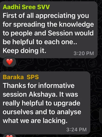 Spreading knowledge and helping people analyze their own image is my passion. This feedback from participants confirms the value and helpfulness of the sessions.