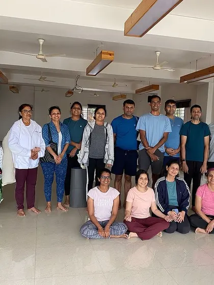 A happy group of practitioners after a session with Kapil. His presence brought a wonderful energy to the space, and we look forward to his next visit.