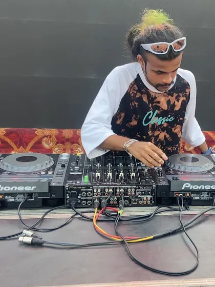 Another shot from the sound check, showing my full DJ setup. I use industry-standard equipment to deliver a reliable and high-quality performance every time.