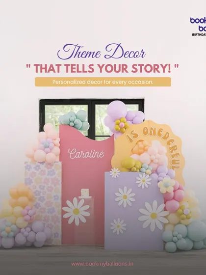 This "Is Onederful" daisy theme for Caroline's first birthday is a perfect example of decor that tells your story. The personalized and gentle pastel setup is both beautiful and meaningful.