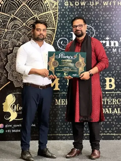 Even as a teacher, I am always a student. Here I am receiving a certificate from a masterclass with Harin Dalal to keep my own skills sharp.