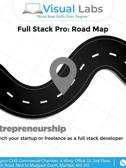 The roadmap doesn't end with a job. The skills you learn can also empower you to launch your own startup or work as a freelance full-stack developer.
