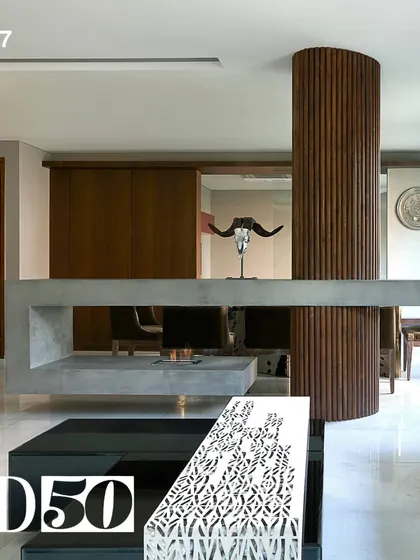 Our first inclusion in the AD50 list in 2017 with the Bhaskar Residence. This project was a milestone, where we transformed a space by turning structural constraints into creative design features.