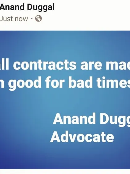 A principle I always emphasize in my contract law courses: "All contracts are made in good for bad times." This simple truth is the foundation of effective legal drafting.