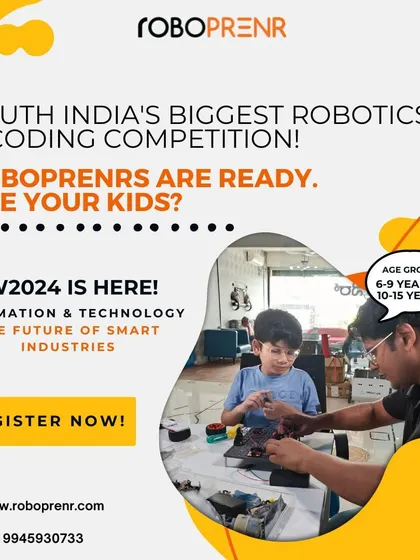 Announcing the RW 2024 robotics and coding competition for young Roboprenrs. We prepare our students to be ready for challenges that test their automation and technology skills.