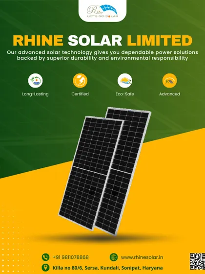 Our advanced solar technology provides dependable power solutions backed by superior durability. Our panels are long-lasting, certified, eco-safe, and technologically advanced.