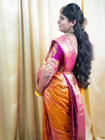 A beautiful hairstyle and look from one of our traditional maternity photoshoots. We can provide complete packages.
