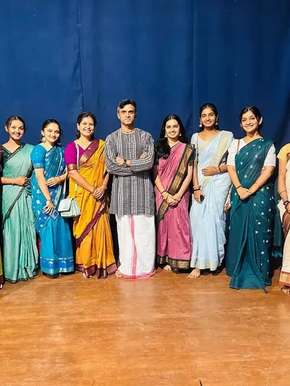 With a group of dancers after my performance in Pune. It is always a pleasure to meet local students and artists, and I am grateful for the warm reception.