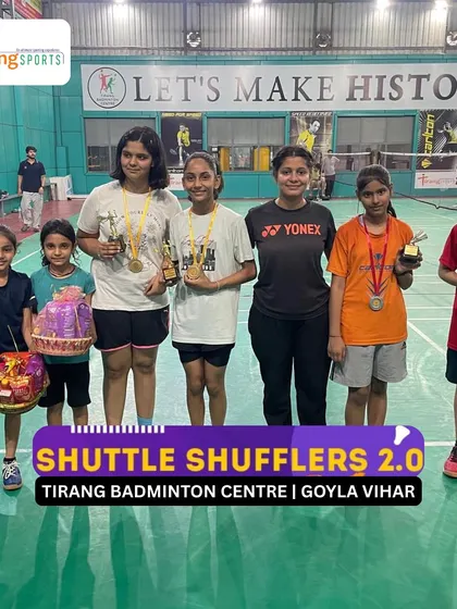 Winners of the "Shuttle Shufflers 2.0" tournament at our Goyla Vihar center. Regular events like these help kids build mental toughness and perform under pressure.