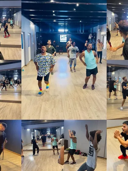 A look into one of our dance fitness workshops. We guide participants through various moves, ensuring the session is active, engaging, and accessible for all fitness levels.
