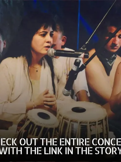 A close-up shot during my workshop at the Woodstock Festival. It was an incredible opportunity to not only perform but also to teach and share the intricacies of Indian rhythm with a curious and enthusiastic international audience.