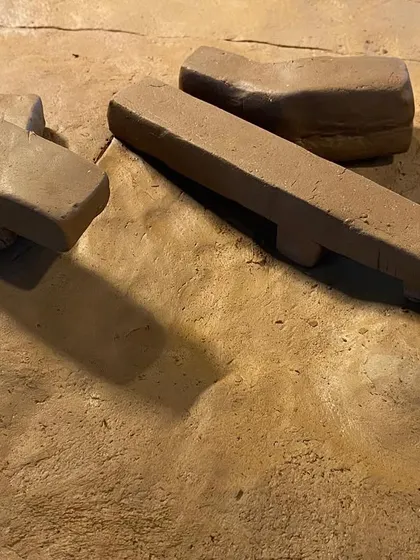 An exploration of architectural form using simple clay blocks. This hands-on process helps us develop the basic composition of a building, thinking about how different volumes will relate to each other and create spaces between them.