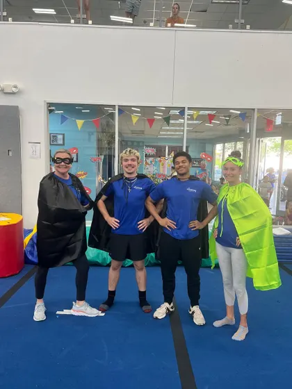 This squad is ready to save the day! Our coaches bring incredible energy and enthusiasm to every party, ensuring the kids are entertained from start to finish.