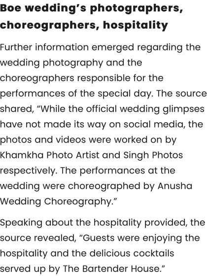 More press coverage about the wedding. It was a joy to work on this special day.