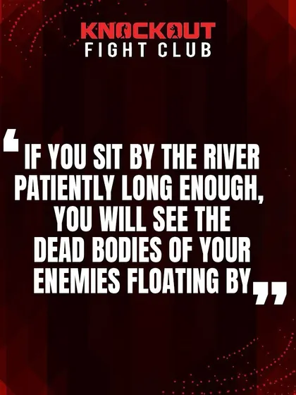 A wise warrior knows when to act and when to be patient. Sometimes, the best strategy is to wait and let your enemies destroy themselves.