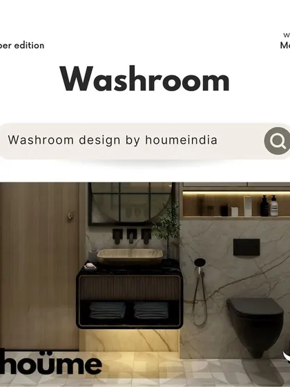A showcase of our modern washroom designs, featuring sleek vanities, elegant lighting, and smart storage solutions.