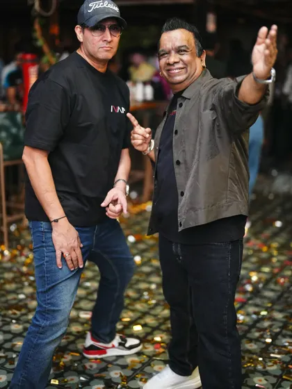 Posing with my super fun guest DJ for the night. IVAN + 1 is all about showcasing the best talent in the city.