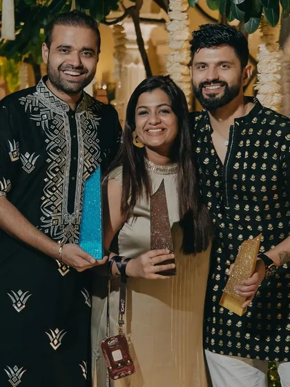 Posing with fellow award winners at the ICWF awards. It's inspiring to be among such talented people in the wedding industry.