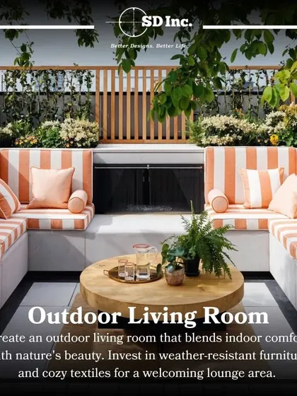 This is an example of a sunken outdoor living room. This design creates a cozy, intimate conversation pit that is perfect for entertaining and feels seamlessly integrated with the landscape.
