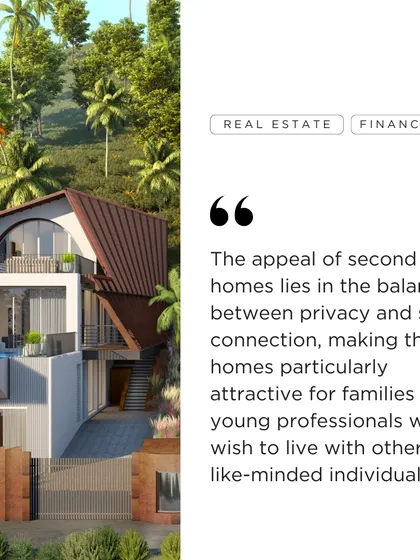 This quote from my feature in Times Property discusses the appeal of second homes. The balance between privacy and social connection makes these homes particularly attractive for families and professionals who wish to live with like-minded individuals.