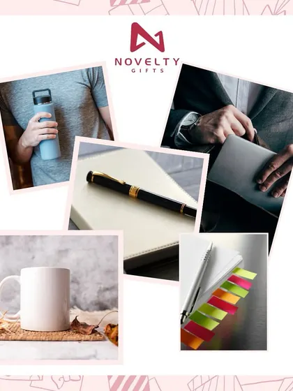 Let your corporate gifting game begin with my top 5 picks. This collage highlights some of the most popular items, from bottles and mugs to premium pens and notebooks.