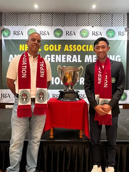 Celebrating the success of our athlete Subash Tamang at a felicitation ceremony by the Nepal Golf Association for his win at the All India Amateur Championship. It takes a village to raise a champion, and we are honored to be part of his journey.