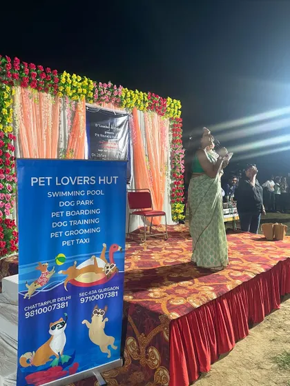 Our expertise is recognized in the community. Here is a moment from a dog show at the Dhaula Kuan Army Cantt where I was invited to be a judge, sharing my knowledge as a senior dog behaviorist.