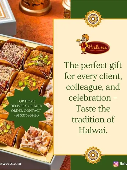 The perfect gift for every client, colleague, and celebration. Our corporate gift boxes are thoughtfully curated with premium sweets to leave a lasting impression of quality and tradition.