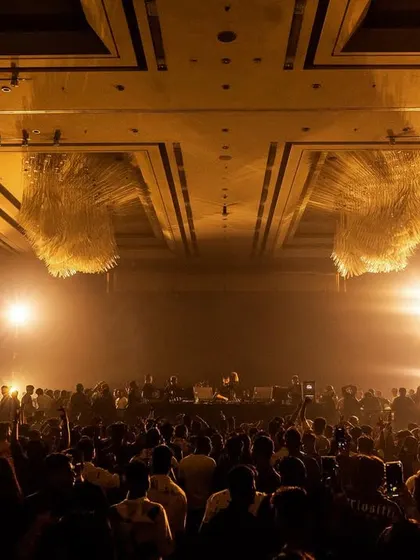 The view of the massive ballroom for the Oliver Huntemann show in Kolkata. The production was top notch.