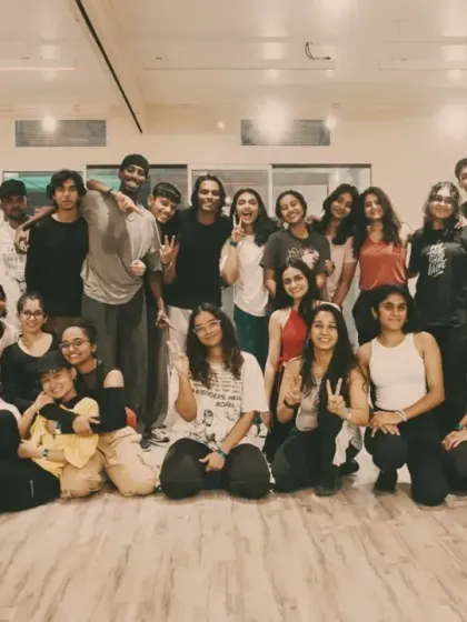A group photo from Day 1 of the Trinity Series workshop, full of happy faces.