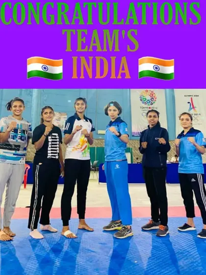 Celebrating the success of the women of Team India. My female students are strong, skilled fighters who excel in competitions.