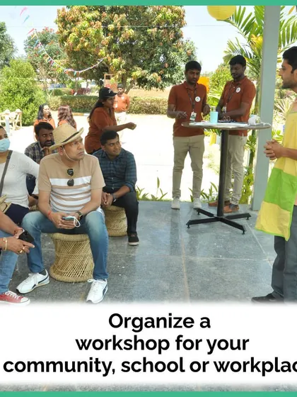 We can organize a workshop for your community, school, or workplace. Our sessions are designed to be engaging and informative for all ages.