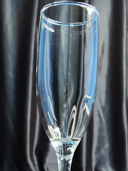 Elegant champagne flutes are available for rent, perfect for toasts at weddings, anniversaries, or corporate celebrations.